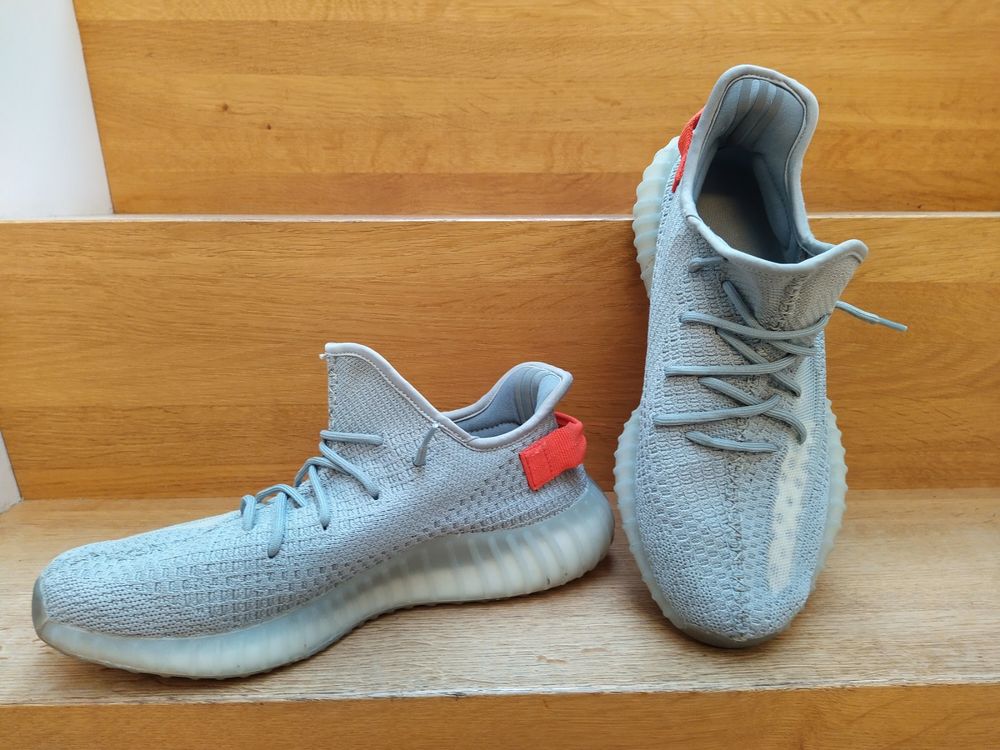 Yeezy 350 grise et orange hot sale