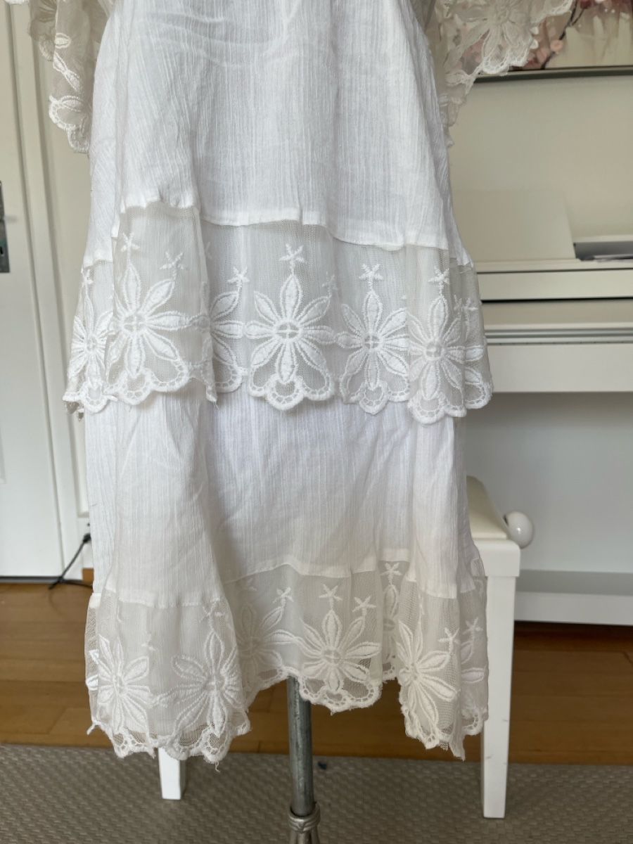 H&M Vestiti: Kleid, Weiss mit Spitze, 36, H&M – Usato da Solothurn venduto da Bobesch08 3