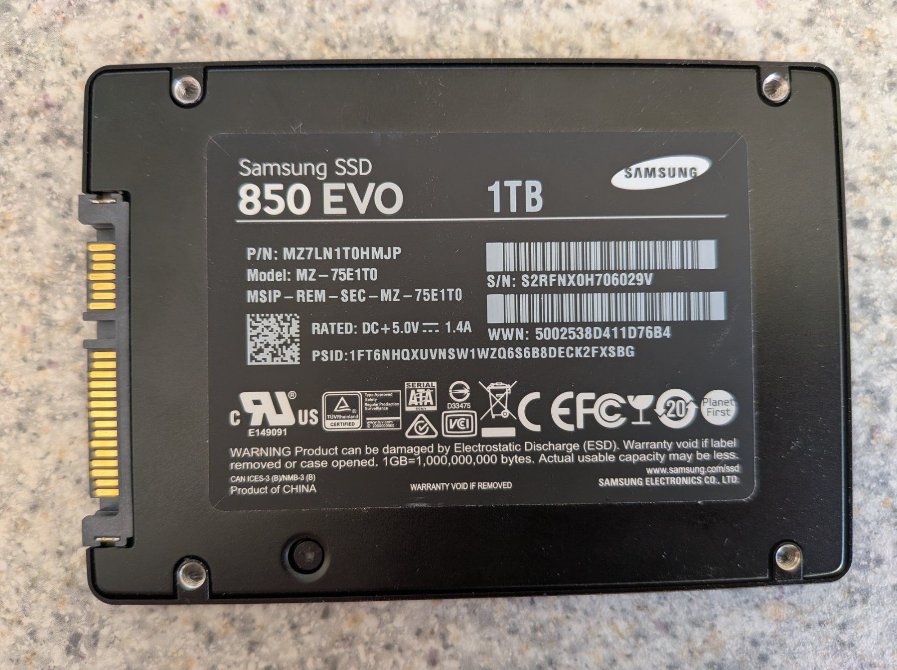 Samsung Dischi rigidi: SSD Samsung 850 EVO 1TB – Usato da Martigny venduto da Rikiki 1