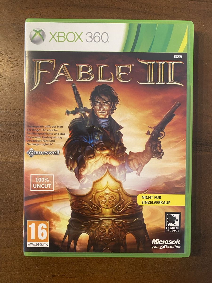 Microsoft Giochi: Fable 3 für Xbox 360 – Usato da Thunstetten venduto da Virus_33