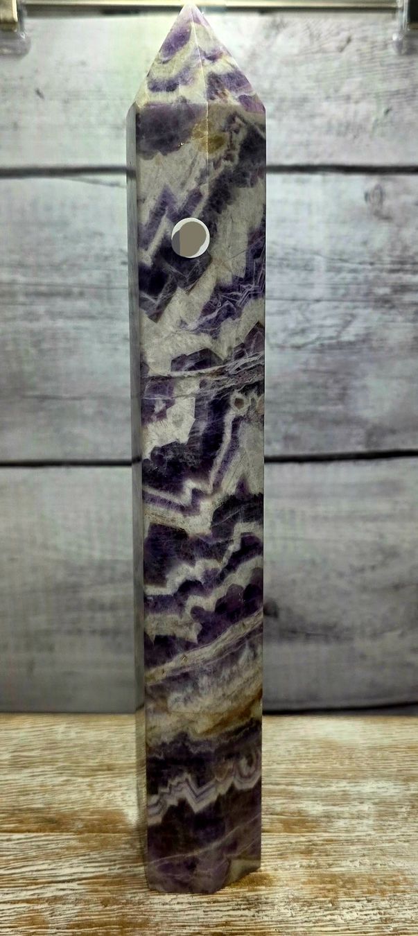 Minerali & Pietre curative: Chevron Amethyst Obelisk 27cm 810g – Nuovo (secondo la descrizione) da Matzingen venduto da Shay_Crystalz 2