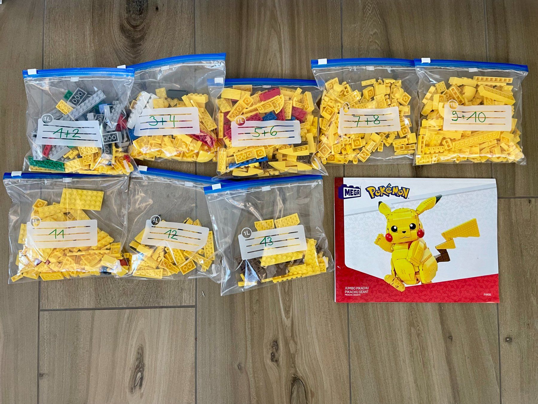 Mega Kit di costruzioni: Mega Jumbo Pikachu (wie Lego) – Usato da Ehrendingen venduto da Bretzelchen 1