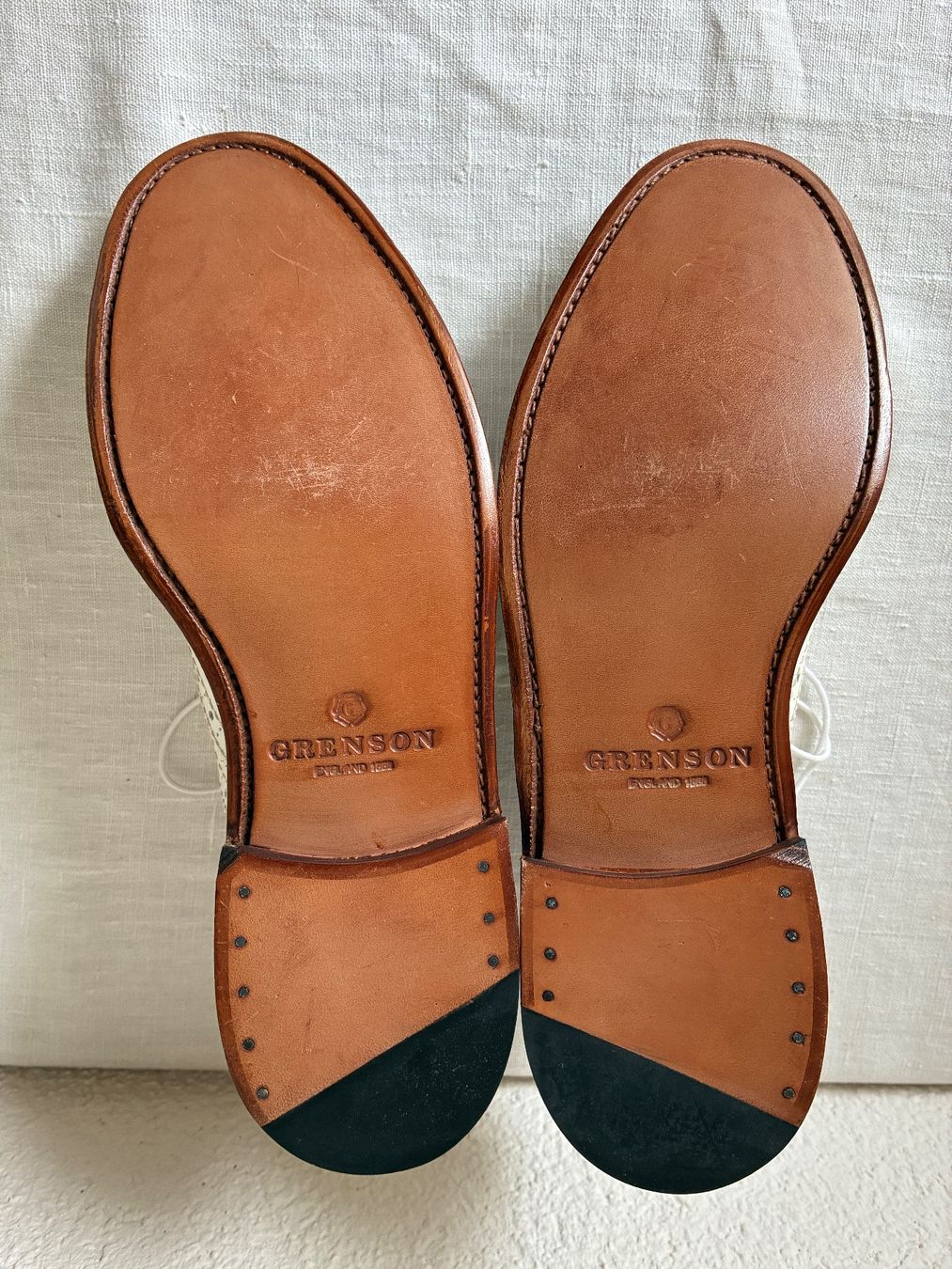 Herrenschuhe: NEUE Engl. Budspester Herren weiss – Gebraucht aus Herzogenbuchsee von filoferro 1