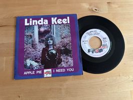 LINDA KEEL rare Apple pie Single Psychedelic Rock Kult Top