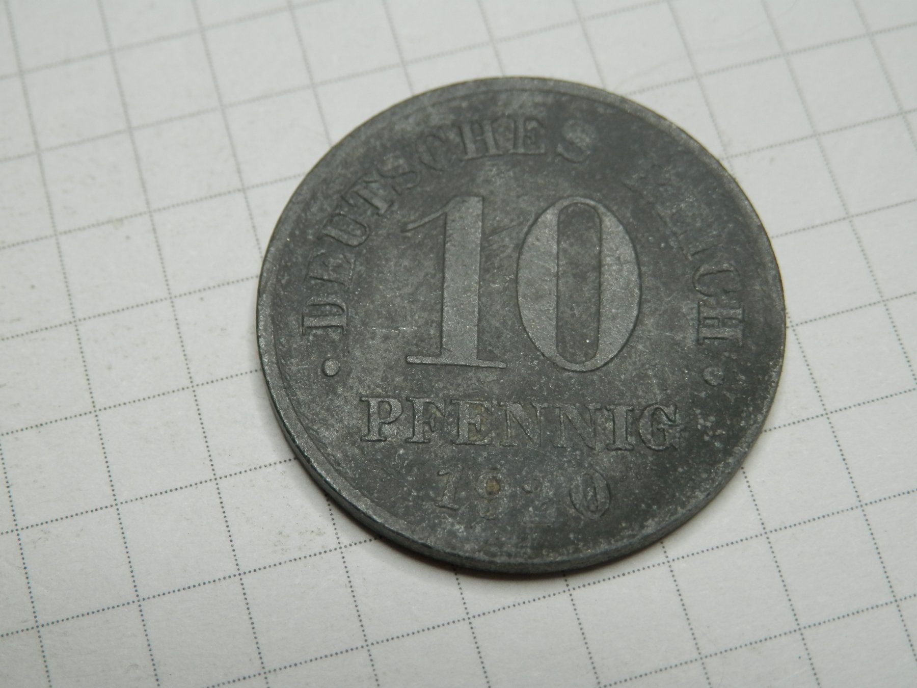Alle Münzen: Deutschland 10 Pfennig, 1920 – Gebraucht aus Weiach von weiach81