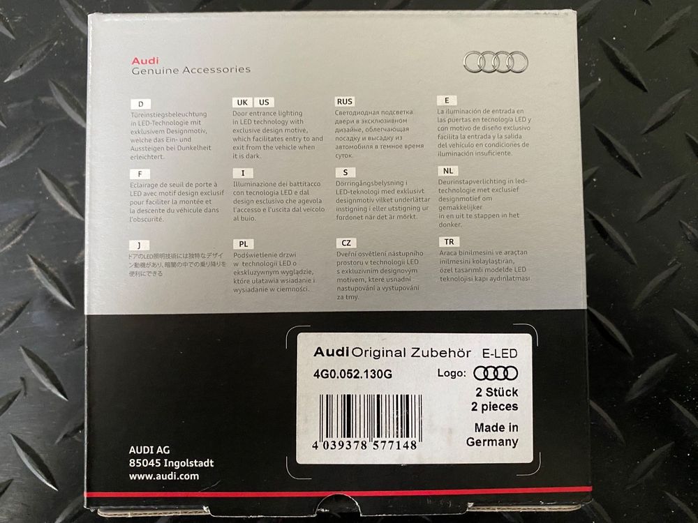 Audi A6 A4 LED Einstiegsleuchten Ringe 4G0052130G