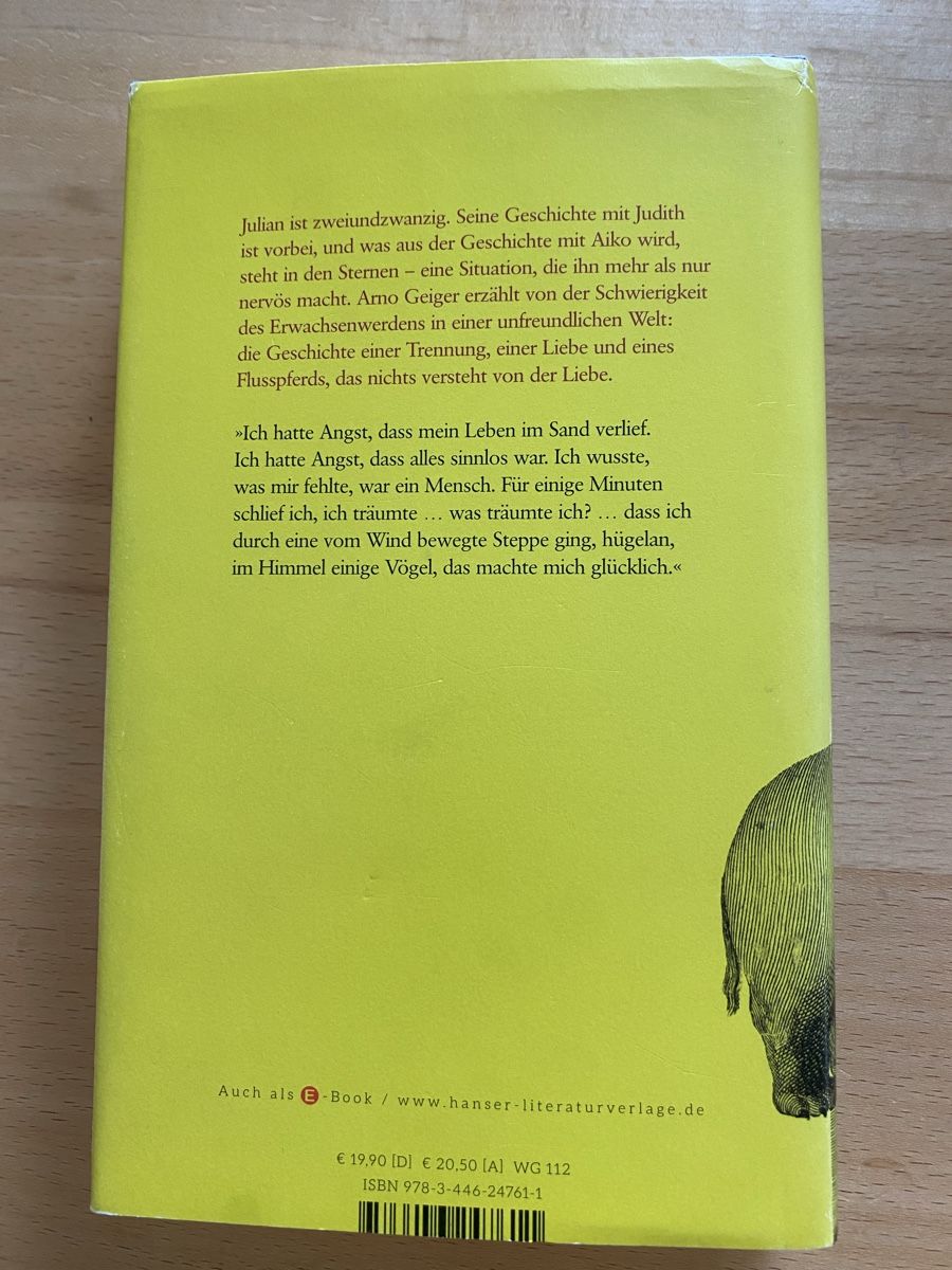 Libri: Selbstporträt mit Flusspferd - Arno Geiger – Usato da Schwarzenburg venduto da Michellu 1