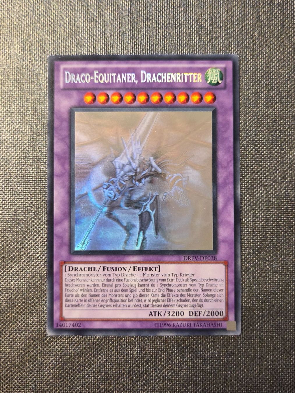 Yugioh Carte collezionabili: Draco-Equitaner, Drachenritter;  DREV-DE038; Ghost Rare – Usato da Zürich venduto da tim_2tmx