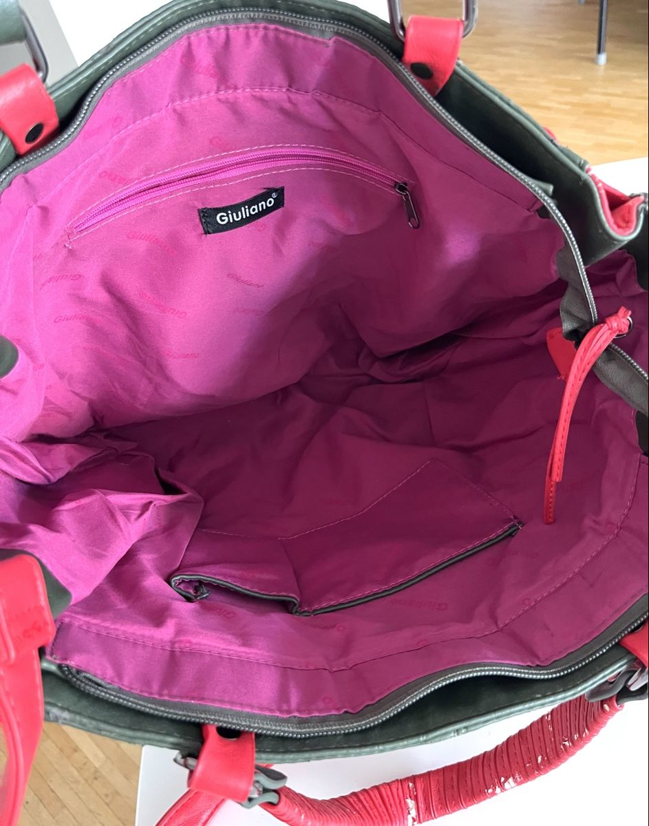 Borse da donna: NEU! GIULIANO TASCHE OLIVE/ROT – Usato da Basel venduto da JJ.Elena 7