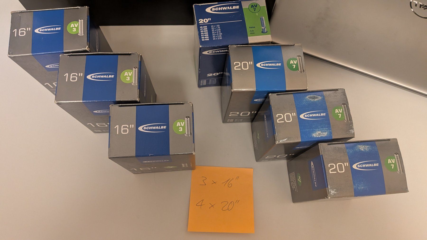 Ersatzteile: Veloschlauch, 16'' und 20'', Schwalbe – Neu und originalverpackt aus Bassersdorf von dvo_7l6m 1