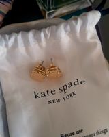 Kate Spade NY Gold Metal Stud Earrings Peach