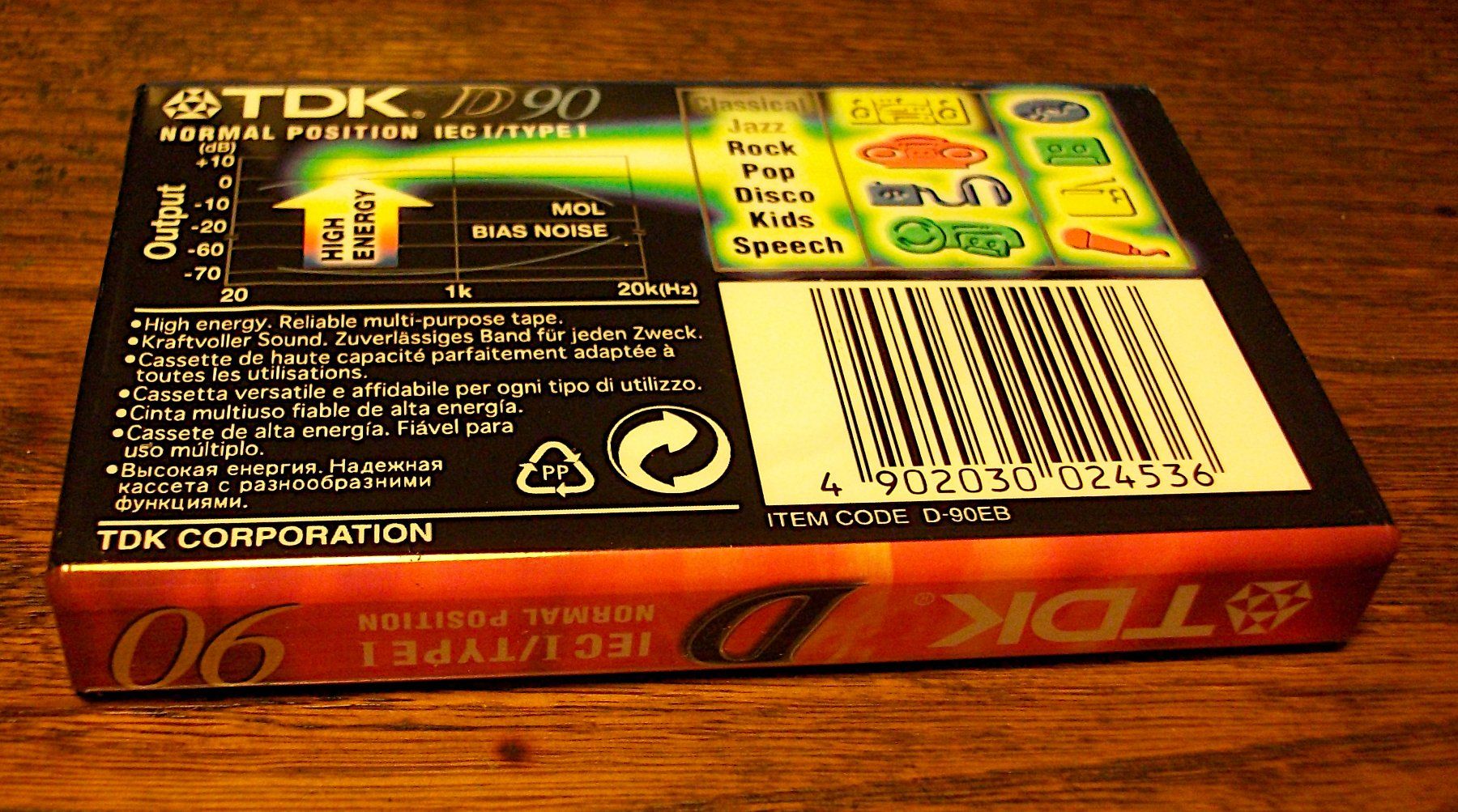 Kompaktkassetten: TDK - D90 - IEC 1 - Typ 1 - Audio Kassette Normal Position – Neu und originalverpackt aus Niedergösgen von Graficarts 1