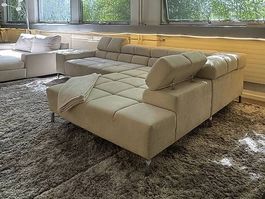 Bubble Ecksofa Beige Gratis Lieferung