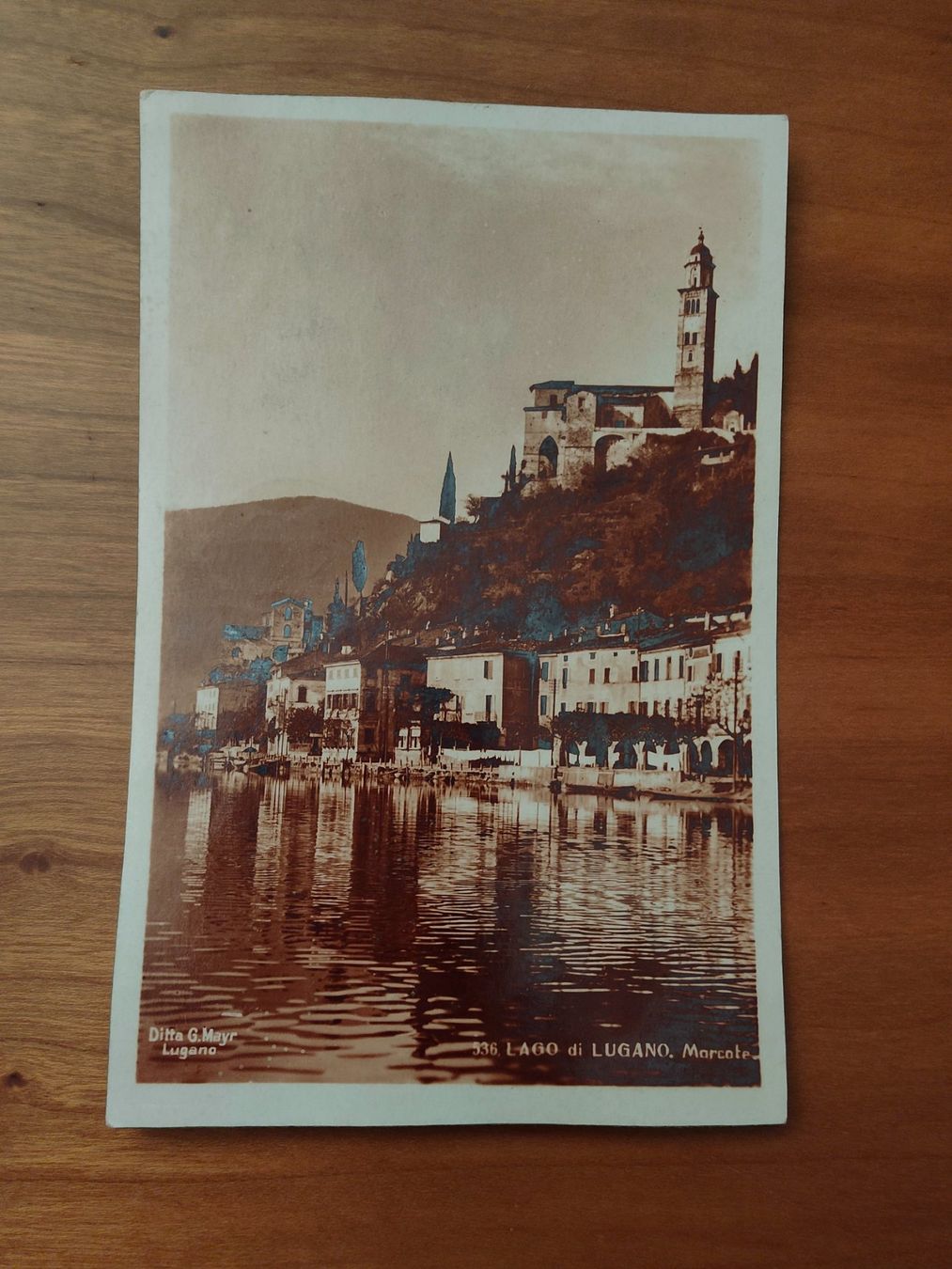 Cartoline postali: Alte Ansichtskarten. Lugano 1928 und Morcote 1926 – Usato da Birmensdorf ZH venduto da christoph06 2