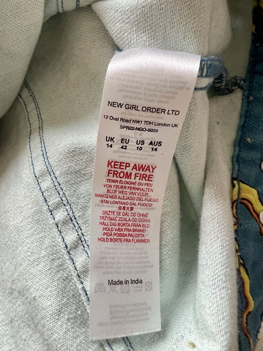 Giacche: NG Order Unique printed denim jacket, size EU 42 – Nuovo (secondo la descrizione) da Bern venduto da RussianDoll 8