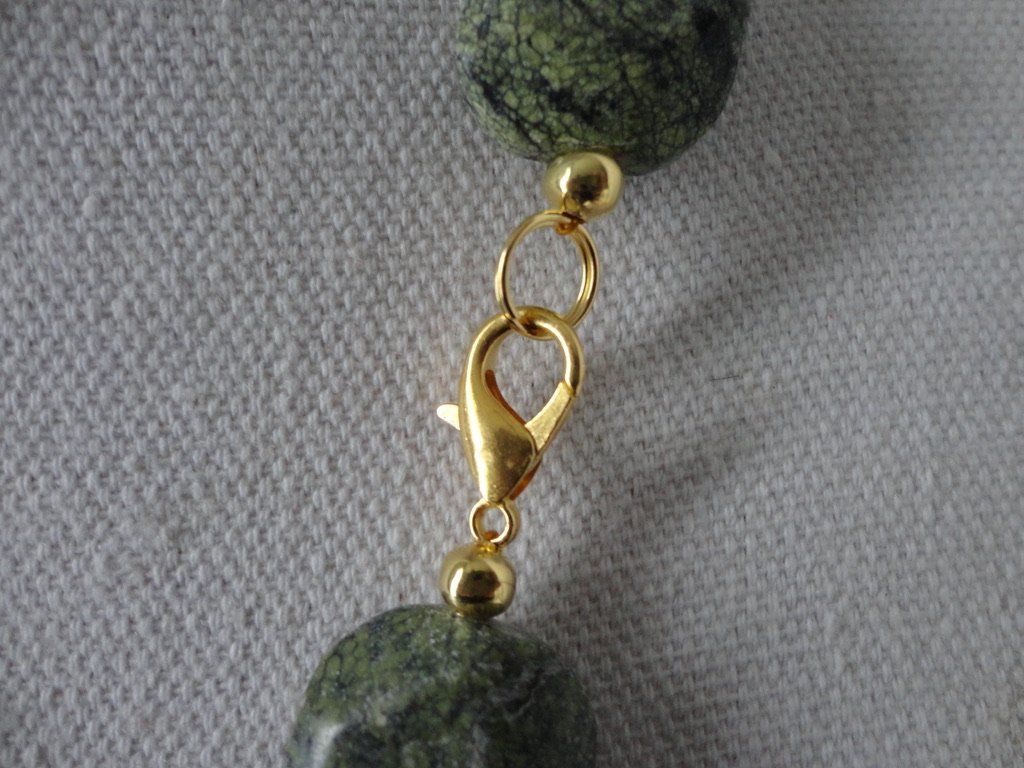 Catenine: Halskette - Serpentin, Moosachat – Nuovo (secondo la descrizione) da Biberist venduto da tl-schmuck 4