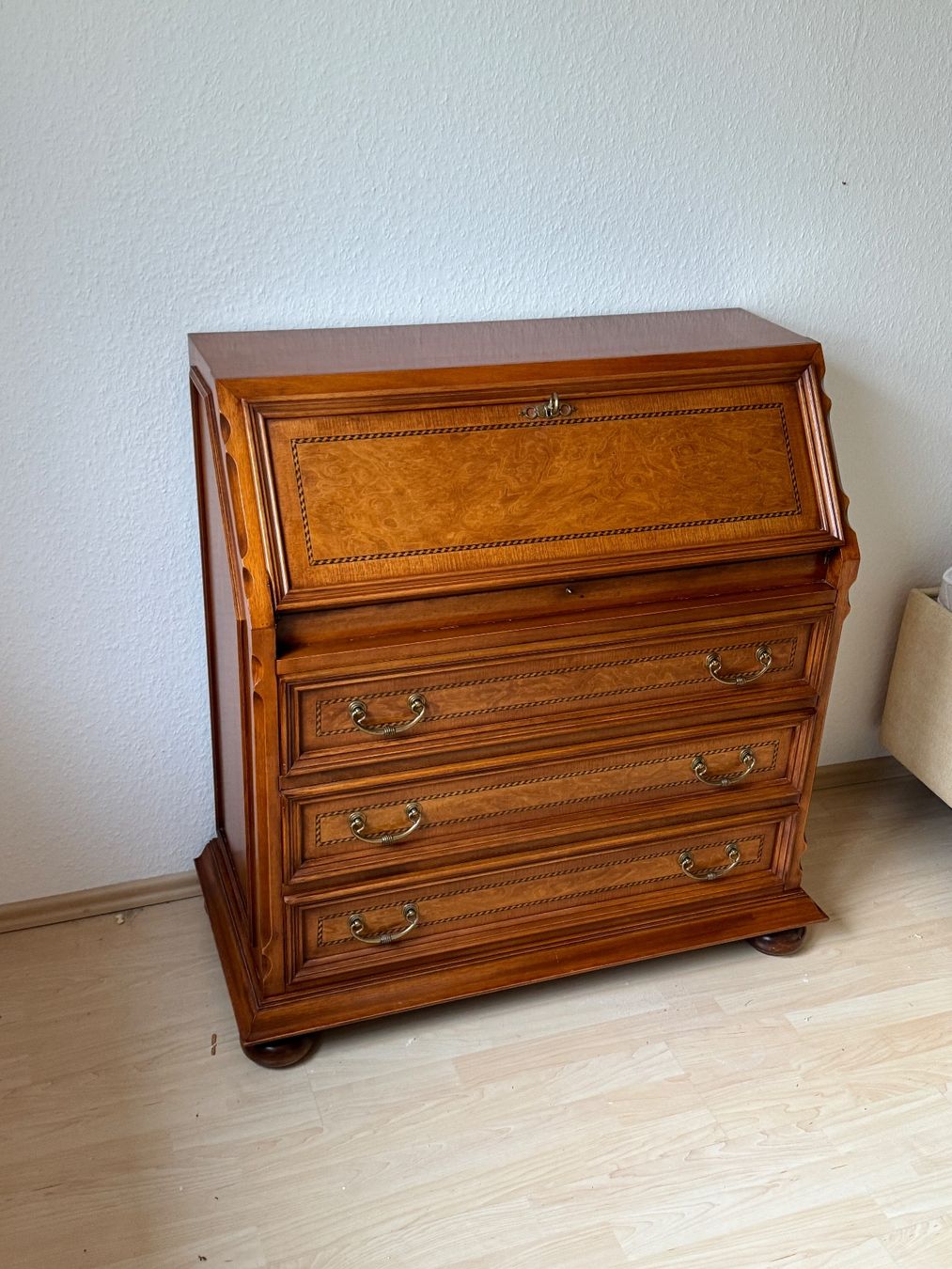 Scrivanie: Biedermeier Sekretär Stilmöbel SELVA Kirschbaum – Usato da Gemünden venduto da GEUENWALD 1