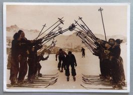 Arrivée d'une course de ski