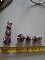Boucles d'oreilles boule à facette