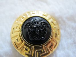 Versace Gianni Nähknopf 70 er Jahr Selten In Gold Mit Medusa