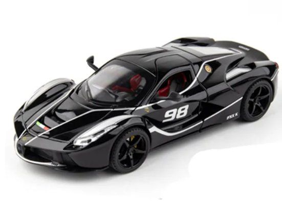 Ferrari Modellini d'auto: Ferrari Laferrari Modellauto 1/24 (schwarz) – Nuovo e nell'imballaggio originale da Ettingen venduto da SwissHellcat