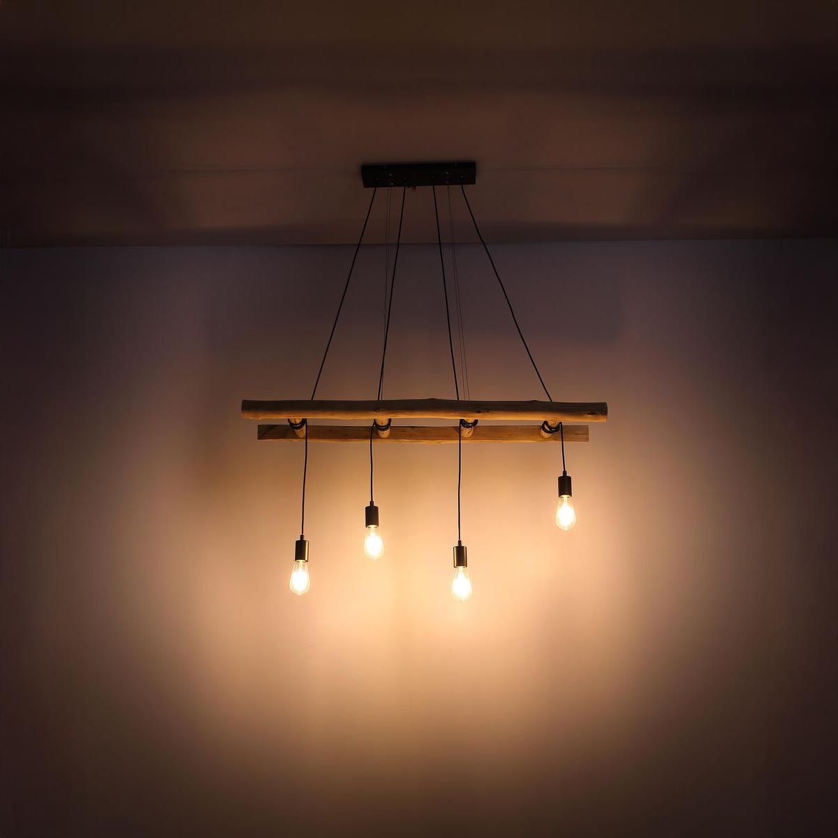 Lampadari & plafoniere: Pendelleuchte, Holz, 115 cm x 30 cm – Nuovo (secondo la descrizione) da Kreuzlingen venduto da Smart-Light 2