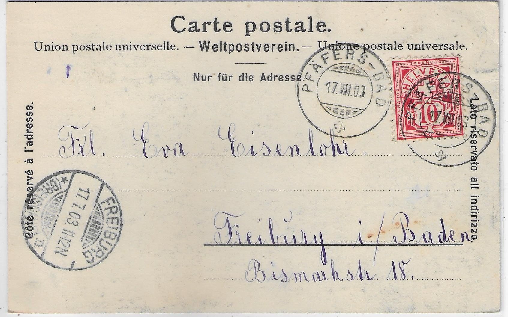 Cartes postales: Valens von der Vättiserstrasse – D'occasion à Ettingen par Kartenplanet 1