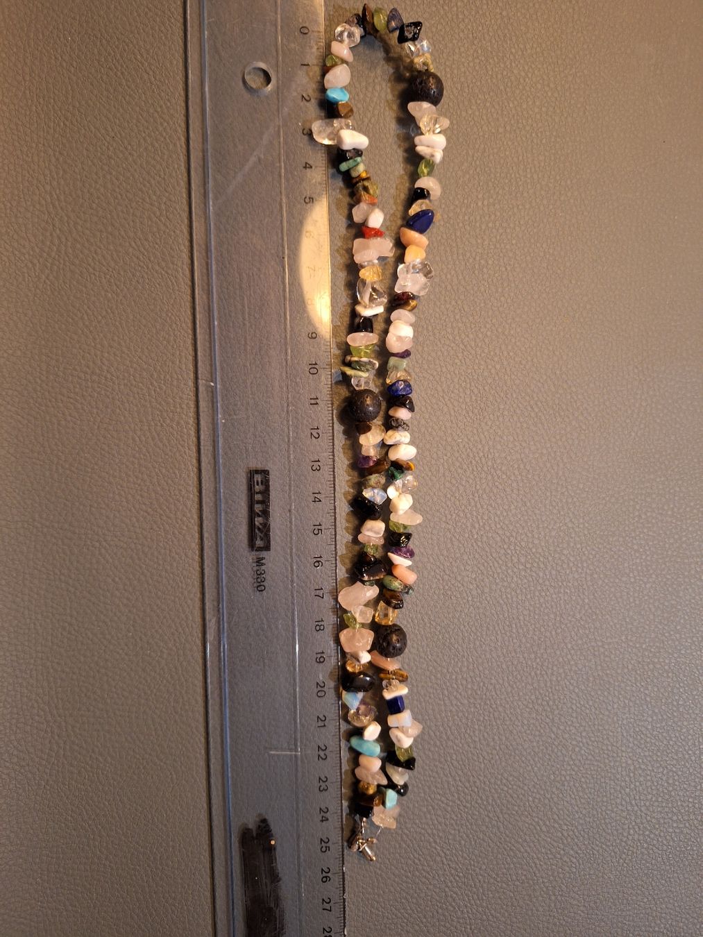 Catenine: 48cm, Echtsein Halskette, gemischt – Nuovo e nell'imballaggio originale da Regensdorf venduto da Schmim 1