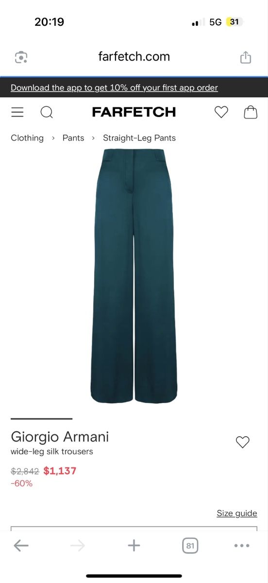 Armani Hosen: Giorgio Armani pants 2800 new – Neu (gemäss Beschreibung) aus Barna von orbuyorcry 1