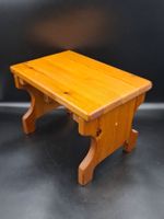Vintage Hocker Kiefernholz kleiner Skandin Pflanzenständer