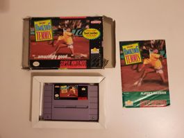 Amazing Tennis Spiel mit OVP und Anleitung SNES US Version