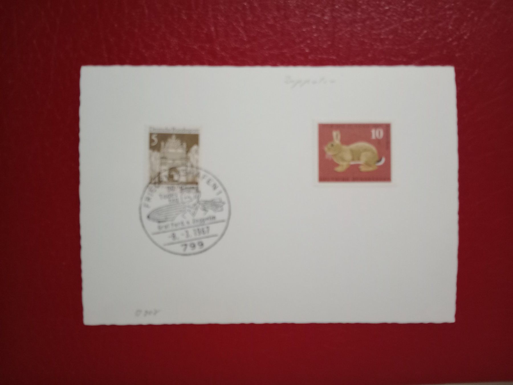 Cartes postales: AK Graf Zeppelin Luftschiff mit Sonderstempel 1967 – D'occasion à Küttigen par Melisch1000 1