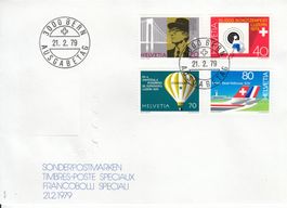 1979 FDC Ammann Schützenfest Esperanto Airport BS Mulhouse