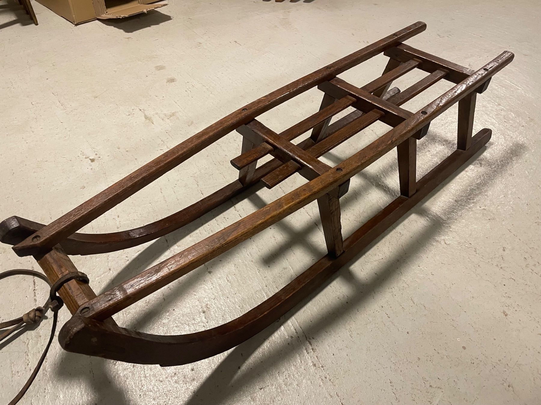 Slitta: Schlitten, sehr alter Keilschlitten, ca. 120 cm – Usato da Menziken venduto da fiat-500 2