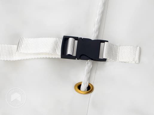 Tende & Padiglioni: Frontwand für Container Überdachung 8m Breite mit Easy-up-E – Nuovo e nell'imballaggio originale da Zofingen venduto da CLICKENHAUS 2