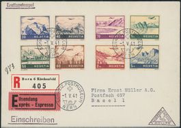 1941 - Flugpost - Landschaften - Ersttagsbrief FDC ET