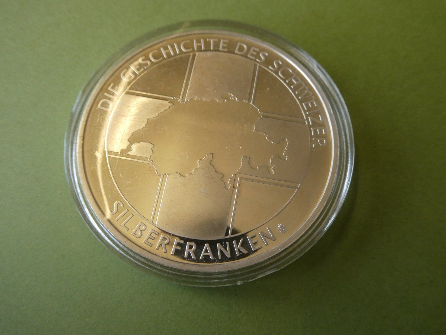 Medaglie: versilberte Medaille 50 mm PP,   Henry Dunant – Usato da Hinterforst venduto da Rohusri 1