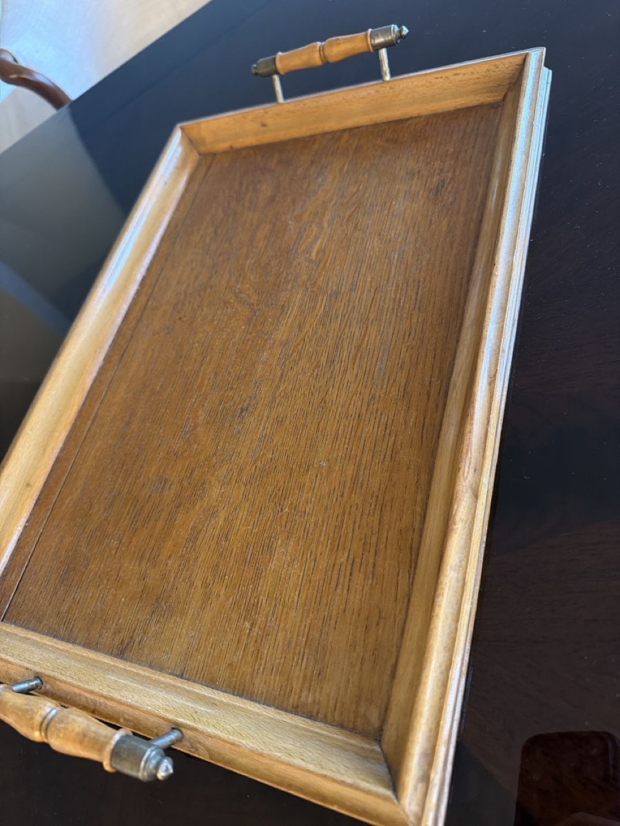 Servierplatten: Serviertablett aus Holz mit Griffen antik  – Gebraucht aus Zürich von joyfulgrace 4