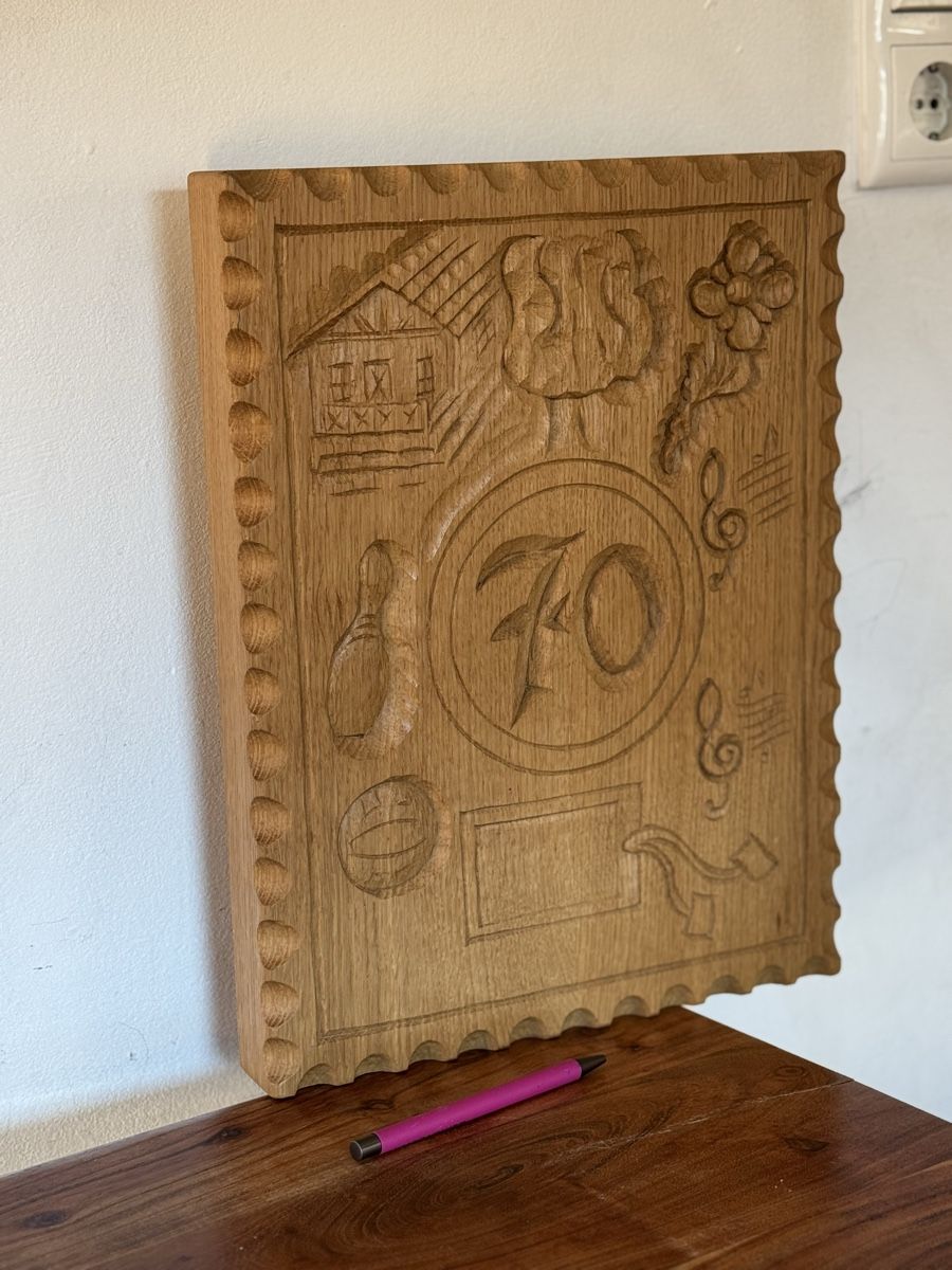Tutte le decorazioni: 70. Geburtstag Geschenk | 70 Jahre Geburtstagsgeschenk Eiche – Usato da Morges venduto da SevArt 2