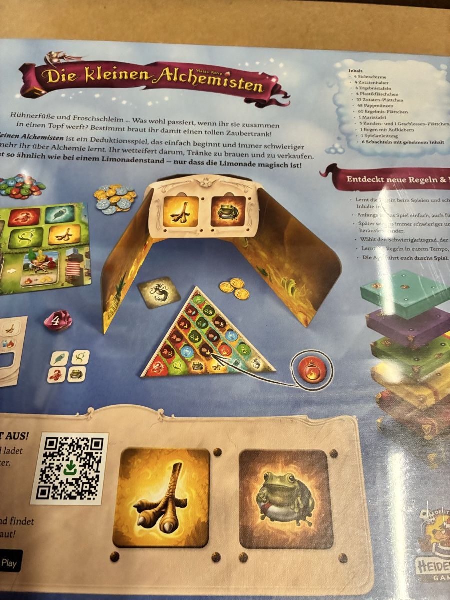 Giochi: Die kleinen Alchemisten Spiel – Nuovo e nell'imballaggio originale da Hondrich venduto da sigmaster 1