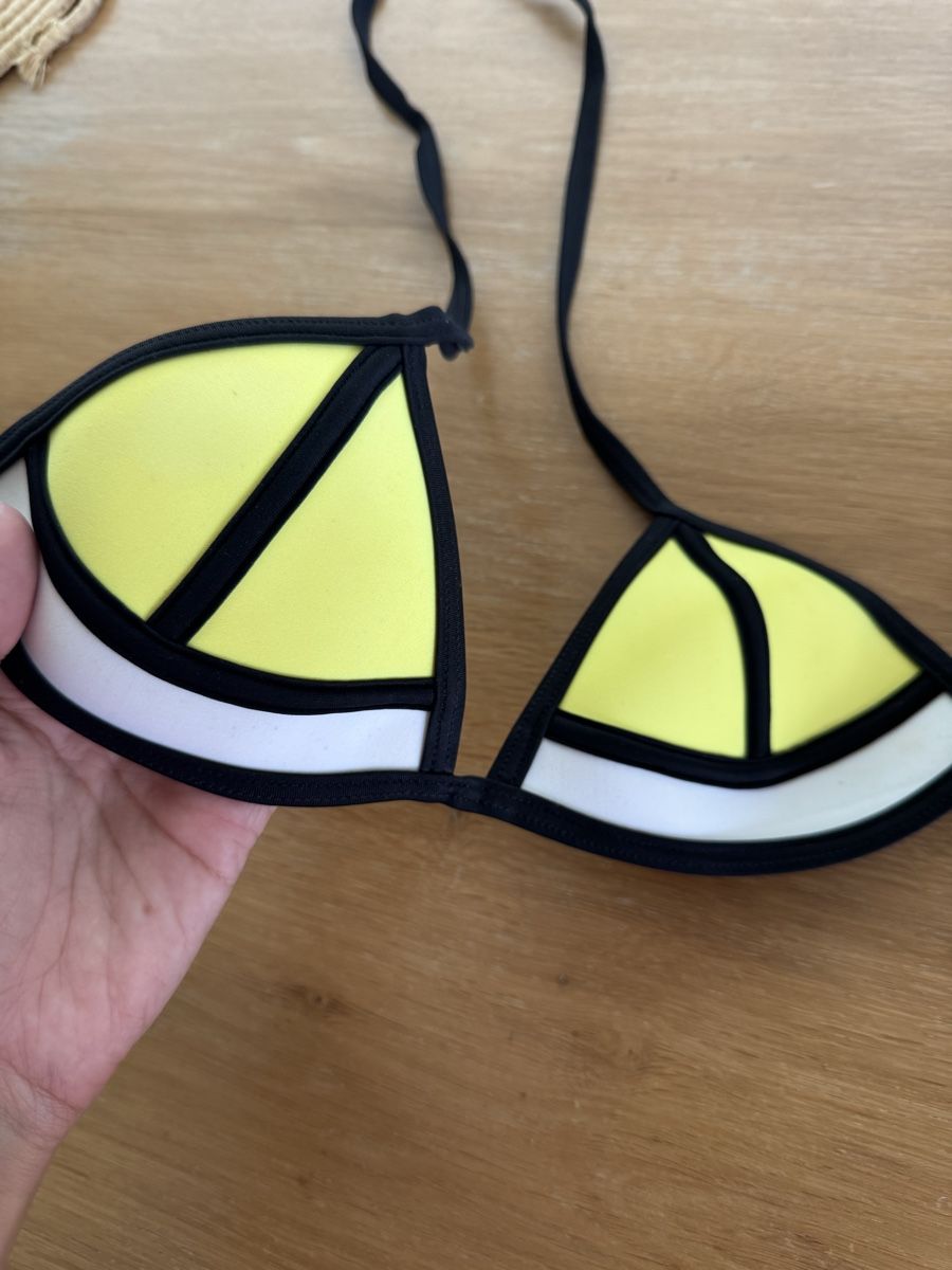Costumi da bagno & Bikini: Haut de maillot jaune et blanc TRIANGL – Nuovo (secondo la descrizione) da Lonay venduto da nei_79jc 1