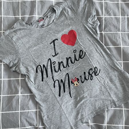 Disney T-Shirt Minnie Mouse, Grösse XS, grau