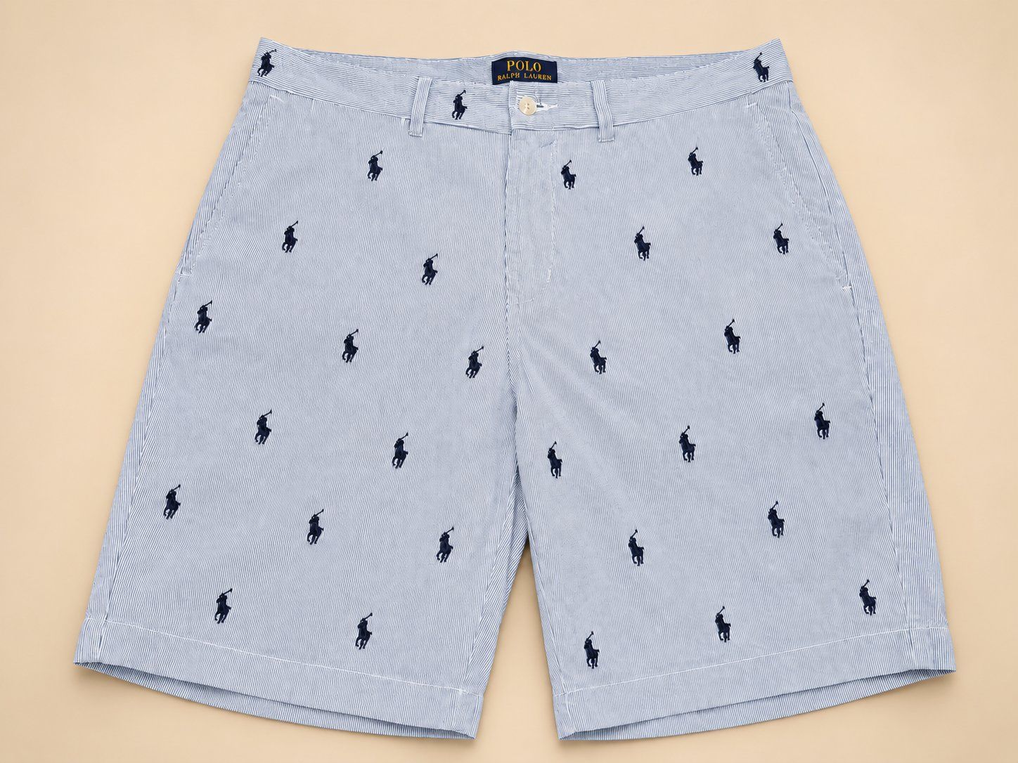 Ralph Lauren Pantaloni: RALPH LAUREN Short Rayé Full Logo W31 – Nuovo (secondo la descrizione) da Le Locle venduto da QualiteExpress