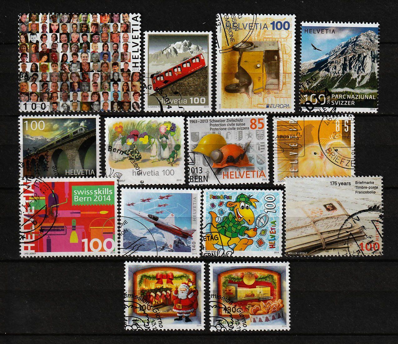 Tutti i francobolli: 2013 + 2014 neue Schweizer Briefmarken ETS – Usato da Arlesheim venduto da gaugi43