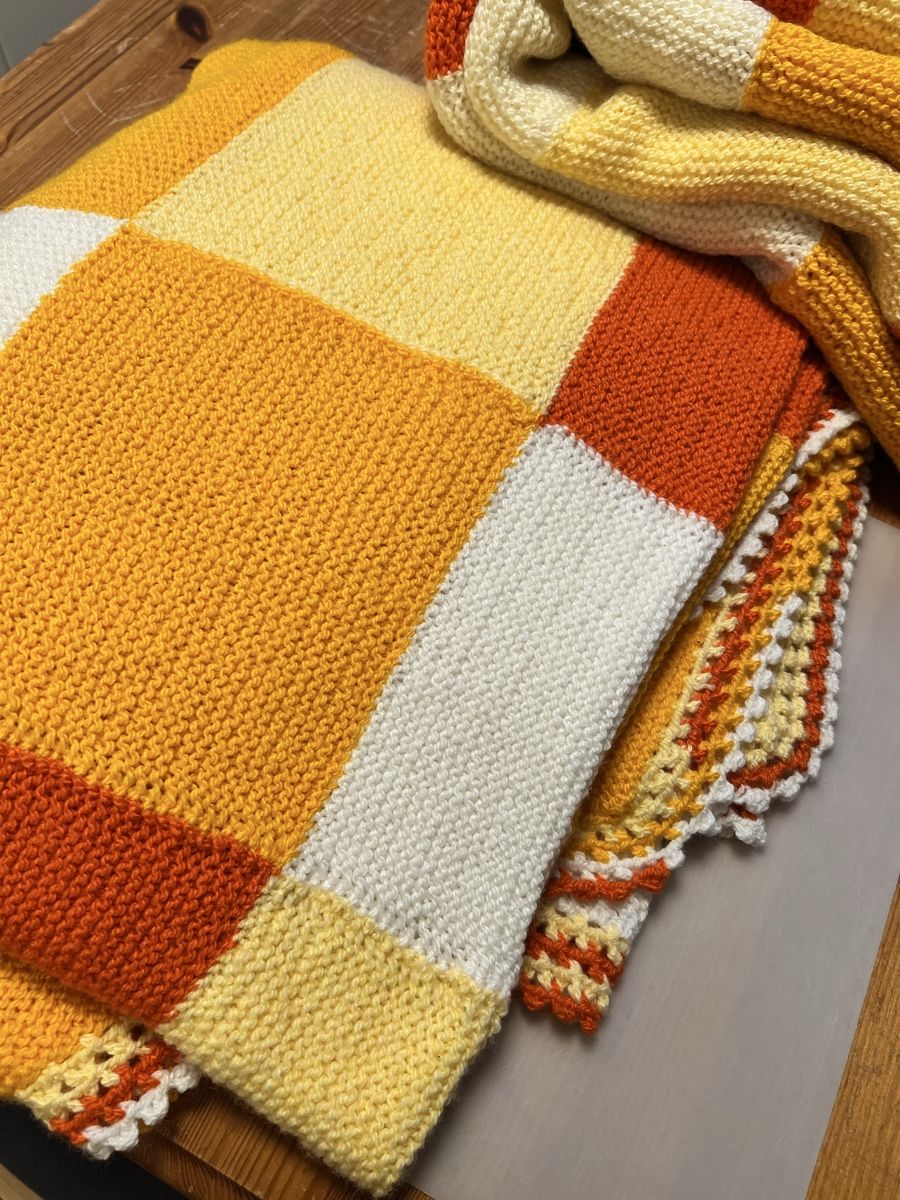 Decken: Wolldecken 2 Stk Patchwork – Neu (gemäss Beschreibung) aus Sevelen von Ritiplampi 2