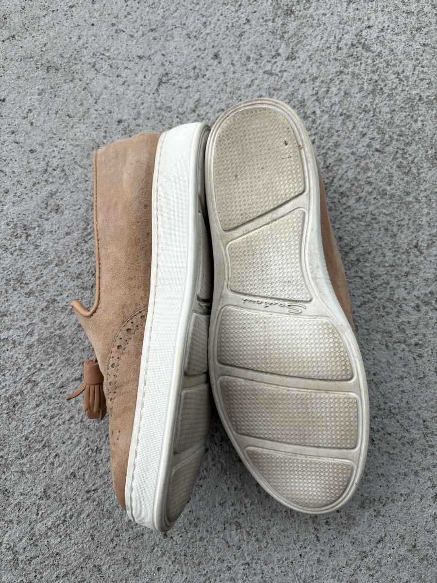 Santoni Damenschuhe: Santoni Loafer 37.5 Braun Leder – Gebraucht aus Zug von Zug-Queen 1