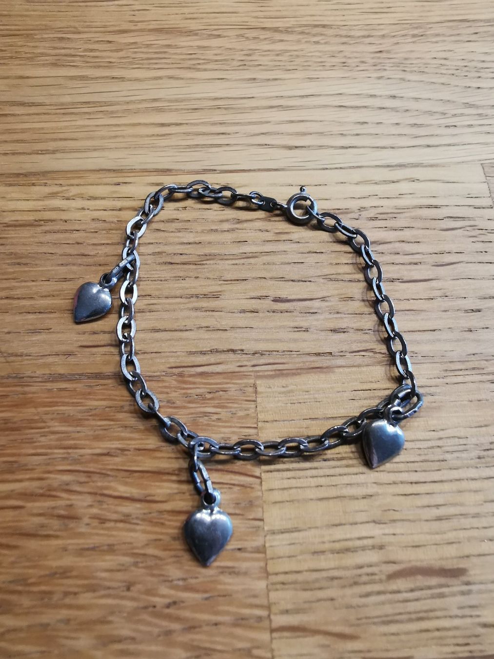 Bracciali & Braccialetti: Silberarmband mit 3 Herzen, Vintage – Usato da Gunzgen venduto da 0Aurin0