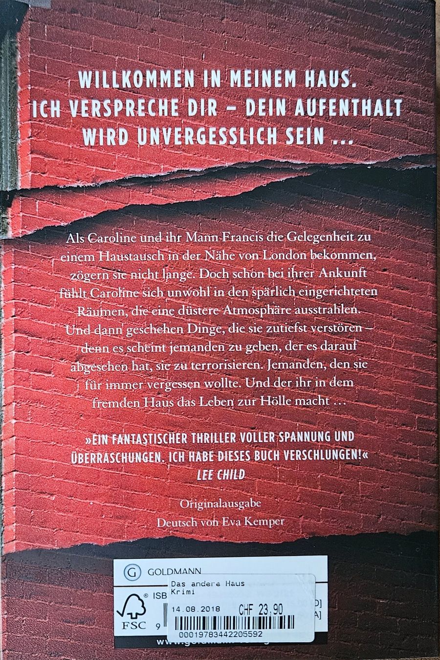 Bücher: Rebecca Fleet - Das andere Haus – Gebraucht aus Hinwil von brucha01 1