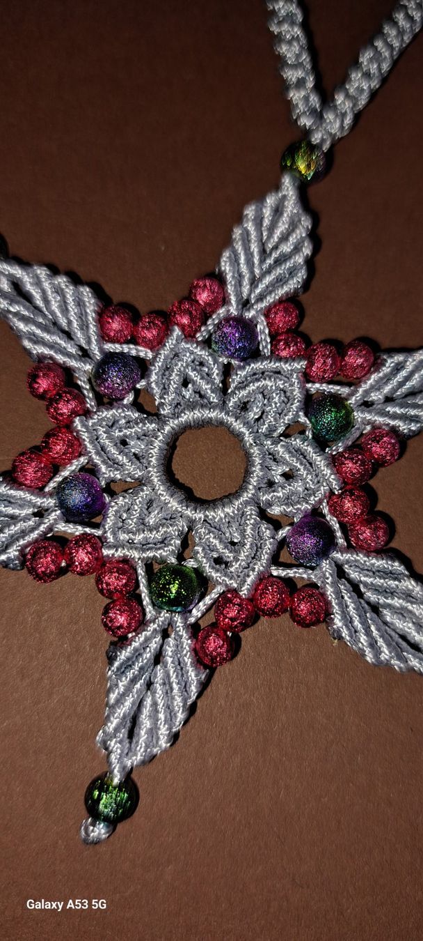 Alle Dekorationen: Makramee - Weihnachtsstern – Neu (gemäss Beschreibung) aus Plagne von Reticulum01 4