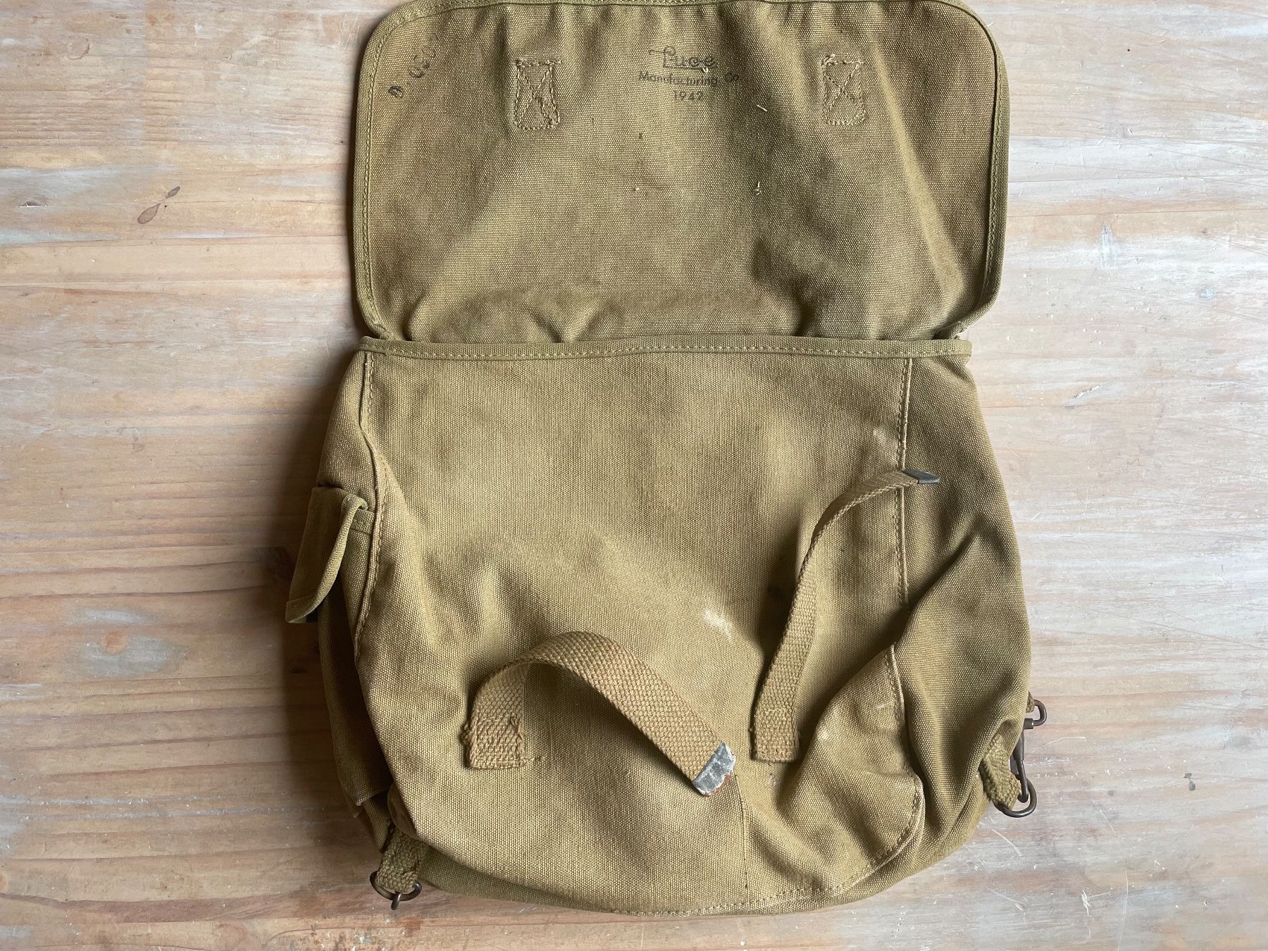 US Army Uniformi: Original WW2 US ARMY musette 1942 – Usato da Oberbütschel venduto da Woodie2005 1